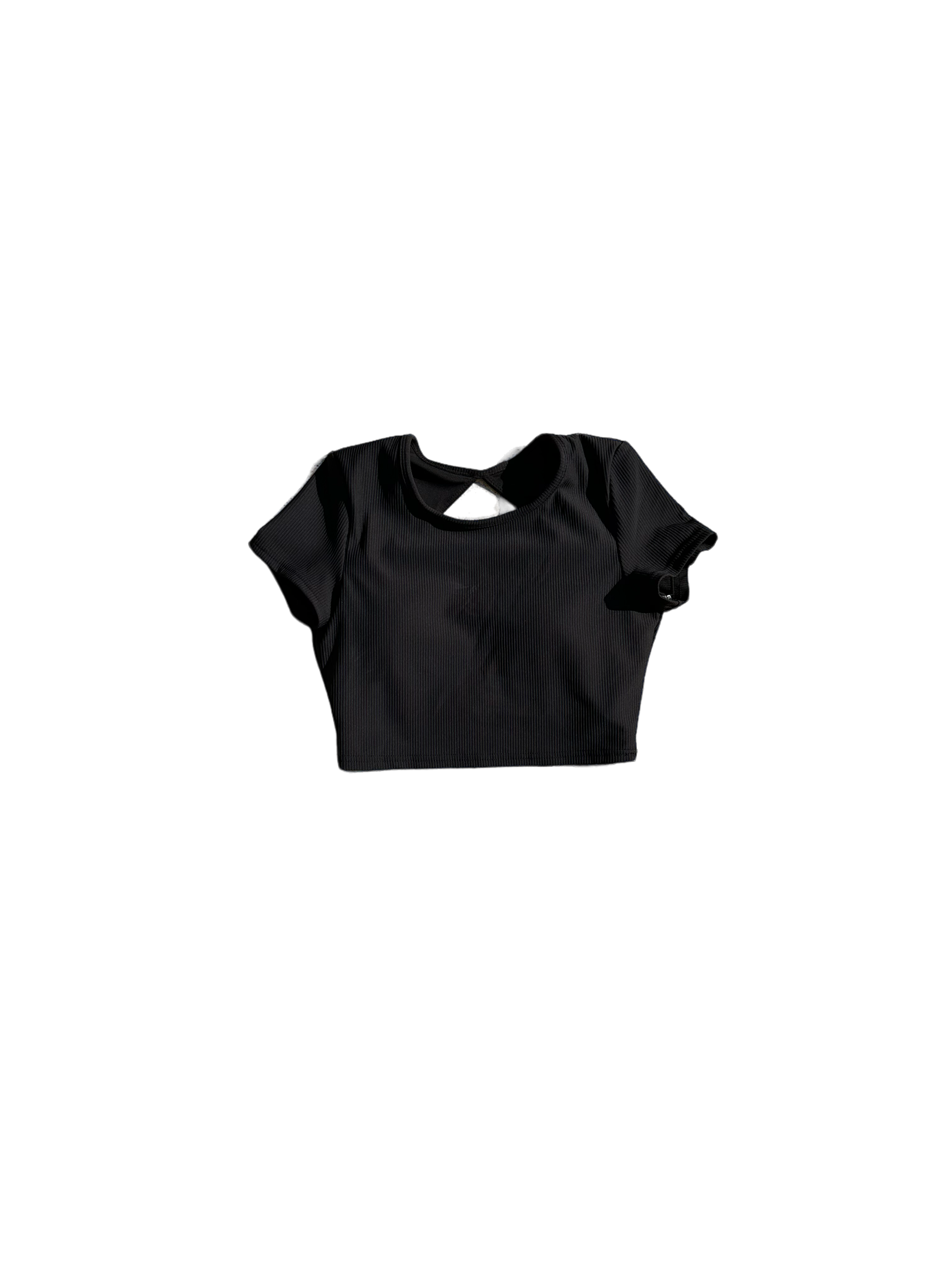 Backless Short-sleeve Sports Bra